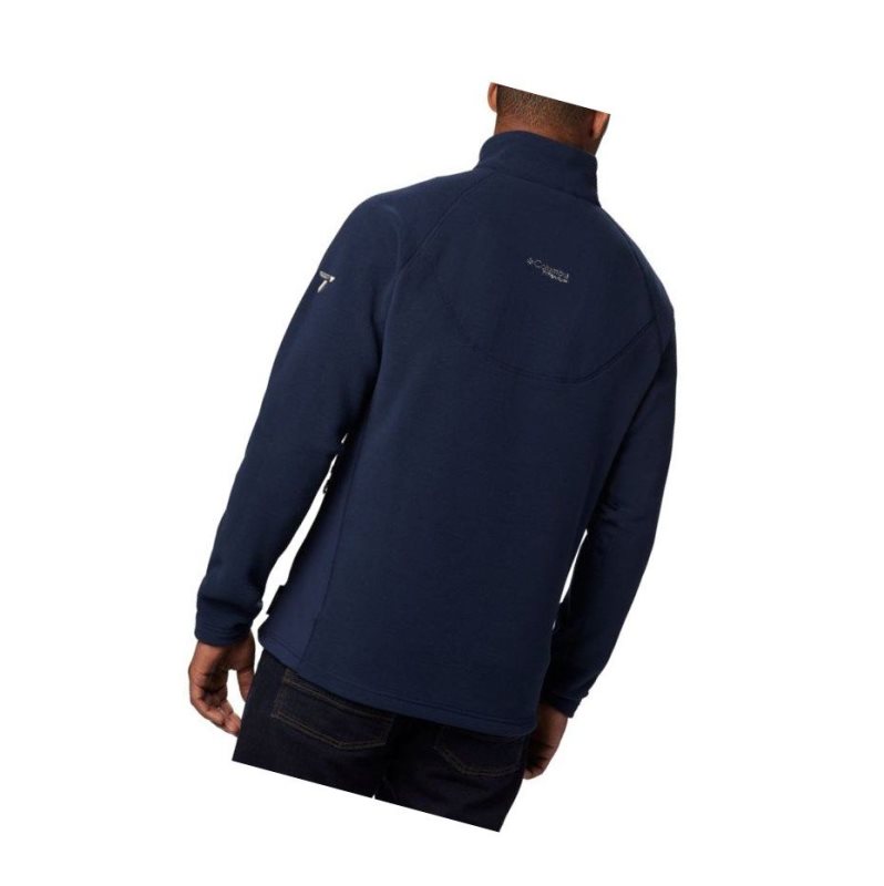 Kurtki Columbia Titan Pass 2.0 II Fleece Męskie Granatowe | 27YSNMUZG