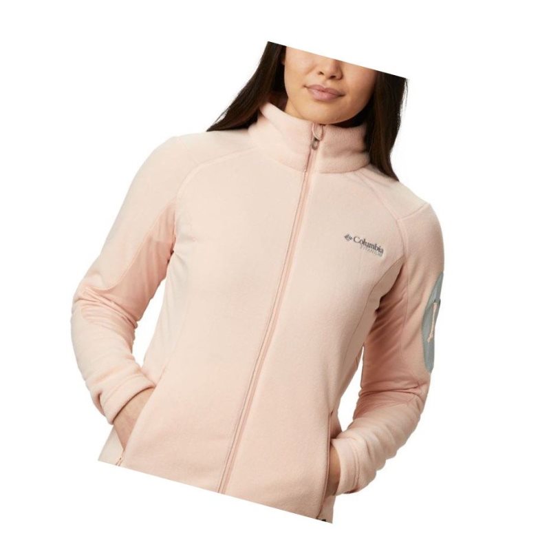 Kurtki Columbia Titan Pass II 2.0 Fleece Damskie Różowe | 34RDLZCJG