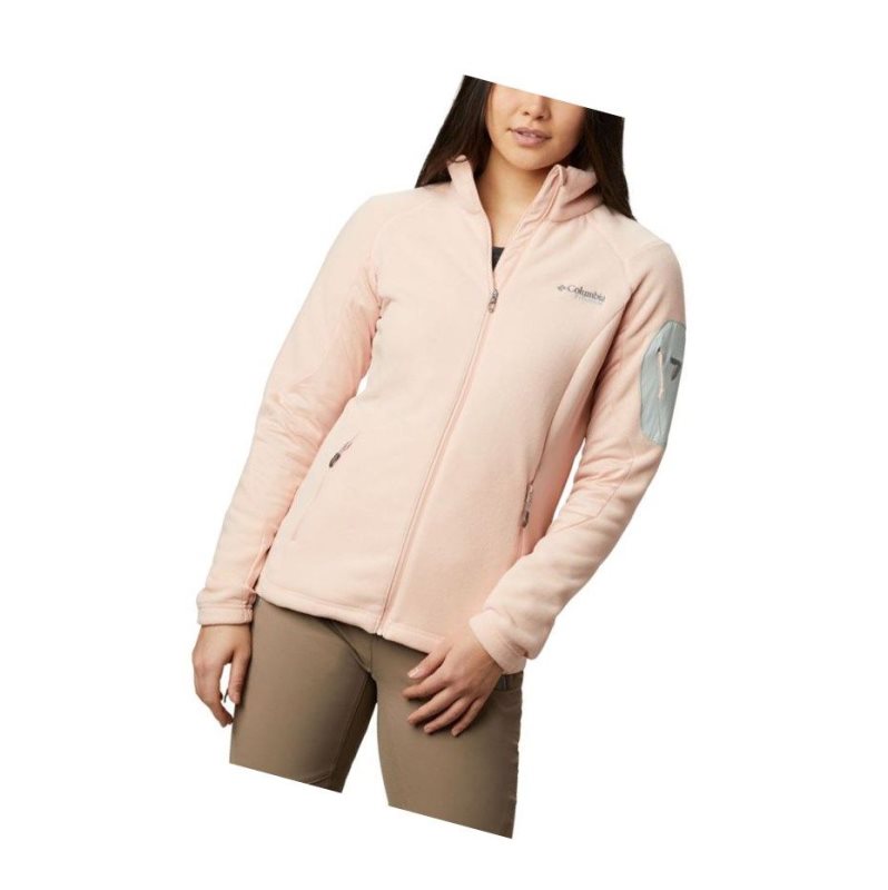 Kurtki Columbia Titan Pass II 2.0 Fleece Damskie Różowe | 34RDLZCJG