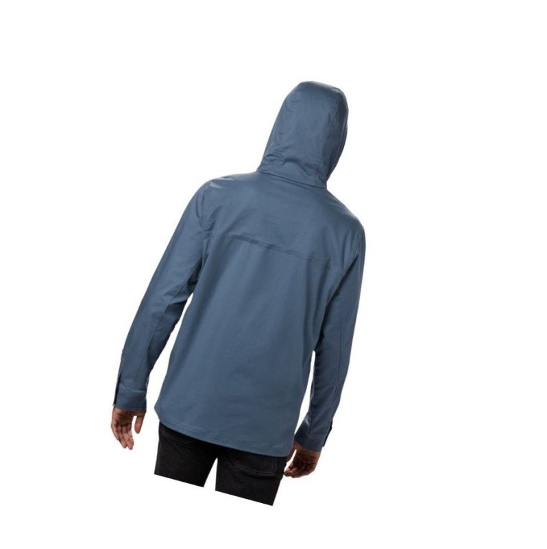 Kurtki Columbia Tummil Pines Hooded Męskie Niebieskie | 25FKEWCQV