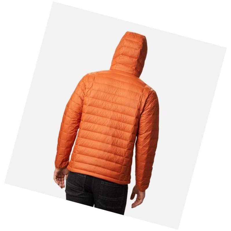 Kurtki Columbia Voodoo Falls 590 TurboDown Hooded Puffer Męskie Pomarańczowe | 53ADBUGSQ