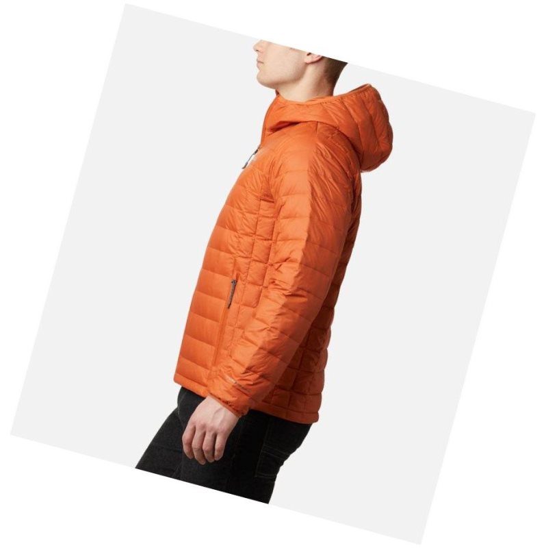 Kurtki Columbia Voodoo Falls 590 TurboDown Hooded Puffer Męskie Pomarańczowe | 53ADBUGSQ