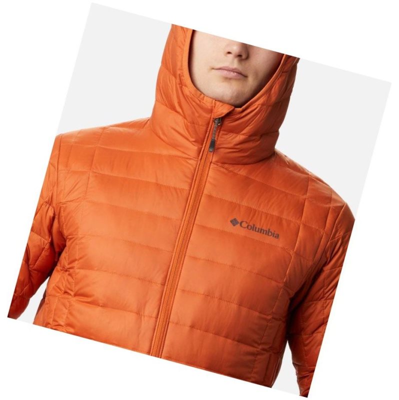 Kurtki Columbia Voodoo Falls 590 TurboDown Hooded Puffer Męskie Pomarańczowe | 53ADBUGSQ