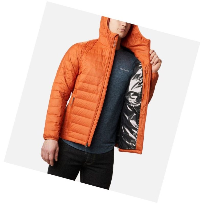 Kurtki Columbia Voodoo Falls 590 TurboDown Hooded Puffer Męskie Pomarańczowe | 53ADBUGSQ