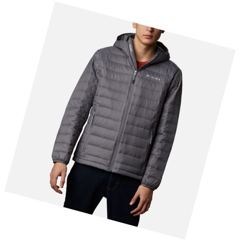 Kurtki Columbia Voodoo Falls 590 TurboDown Hooded Puffer Męskie Szare | 49ORWZALV