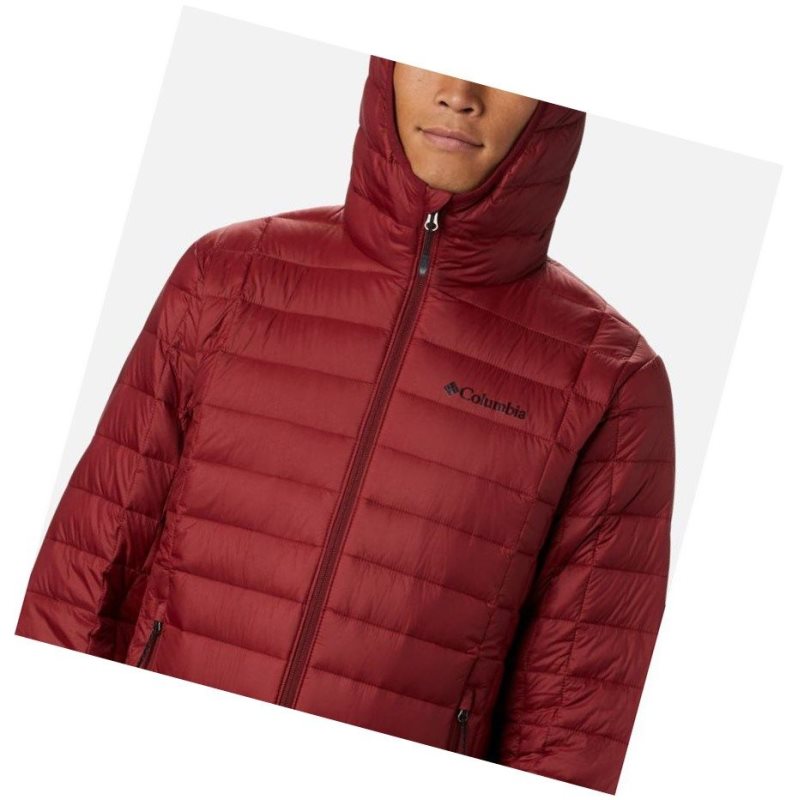 Kurtki Columbia Voodoo Falls 590 TurboDown Hooded Puffer Męskie Czerwone | 92CLQZNWX