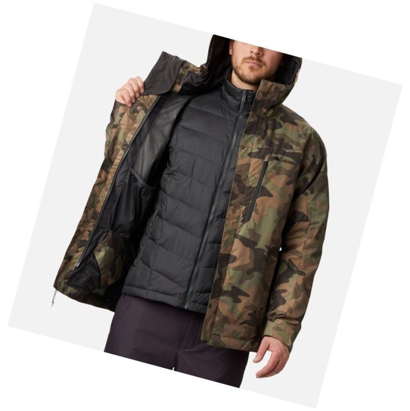 Kurtki Columbia Whirlibird IV Insulated Interchange Męskie Szare Zielone Camo | 38RDTLMQY