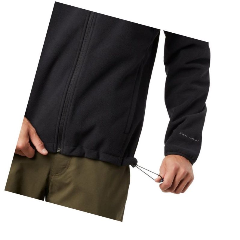 Kurtki Columbia Wind Protector Fleece Męskie Czarne | 10APJDGQL