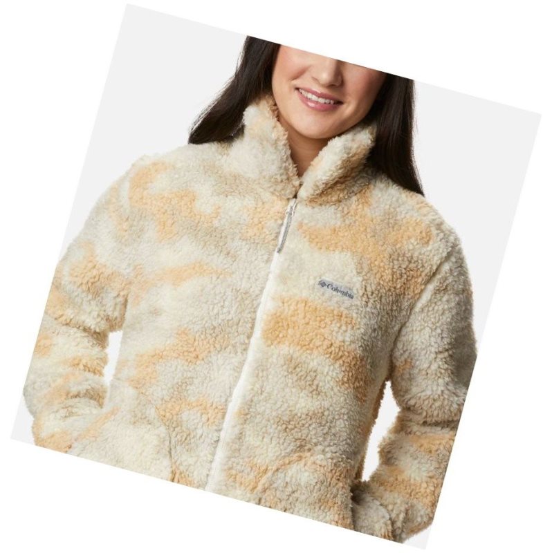 Kurtki Columbia Winter Pass Sherpa Full Zip Damskie Camo | 07XIYMZQC