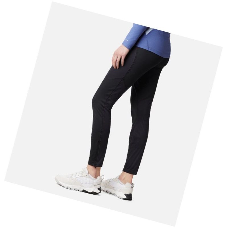 Legginsy Columbia Roffe Ridge Windblock Damskie Czarne | 16VWYDJFE