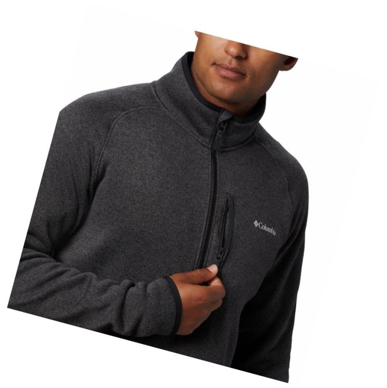 Pulower Columbia Canyon Point Half-Zip Fleece Męskie Czarne | 71BMVJKPF