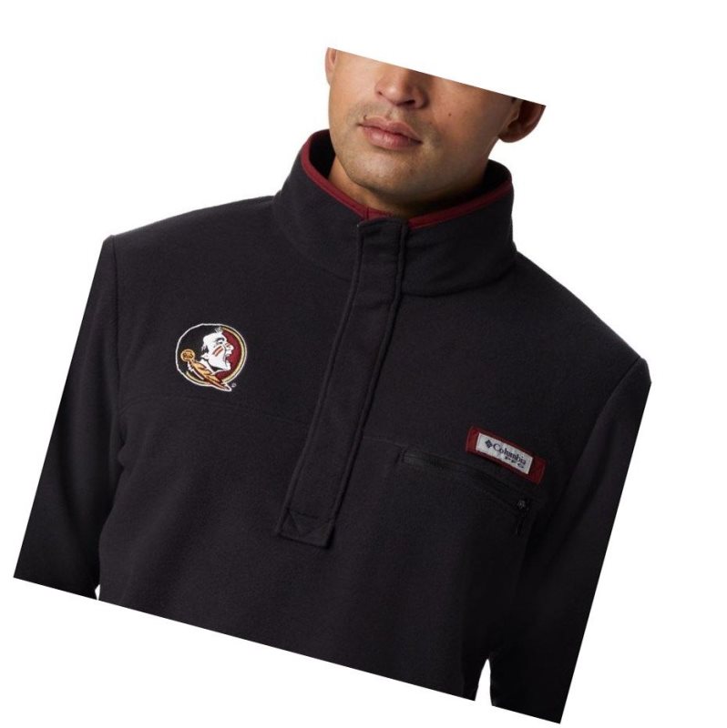 Pulower Columbia Collegiate PFG Harborside Fleece - Florida State Męskie Czarne | 54XPCRGEB