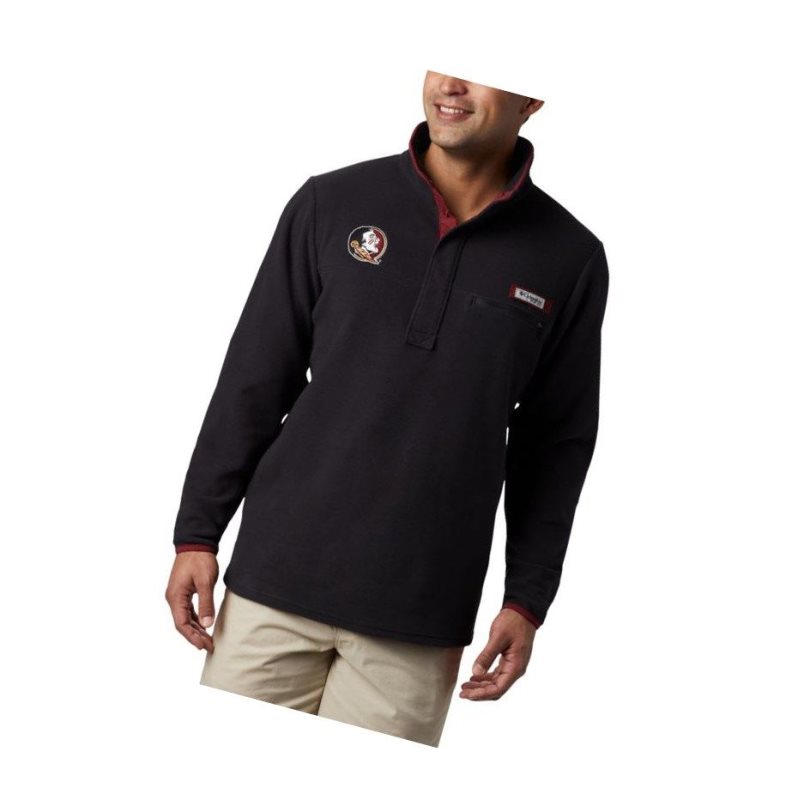 Pulower Columbia Collegiate PFG Harborside Fleece - Florida State Męskie Czarne | 54XPCRGEB