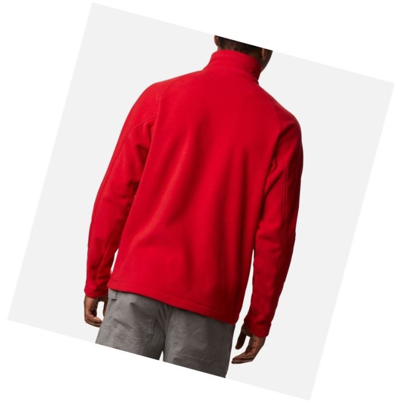 Pulower Columbia Fast Trek III Half Zip Fleece Męskie Niebieskie Czerwone | 75MFSIBQC