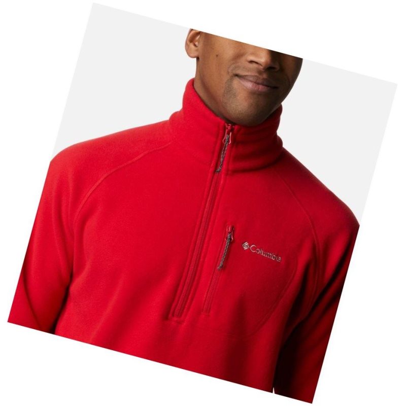 Pulower Columbia Fast Trek III Half Zip Fleece Męskie Niebieskie Czerwone | 75MFSIBQC