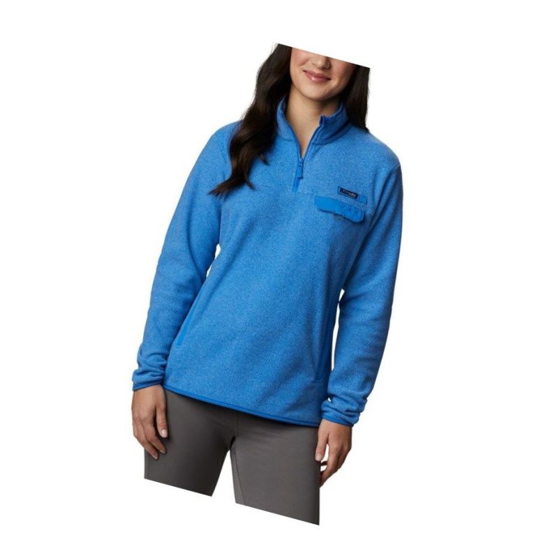 Pulower Columbia Harborside II Fleece Damskie Niebieskie | 92HMABESY