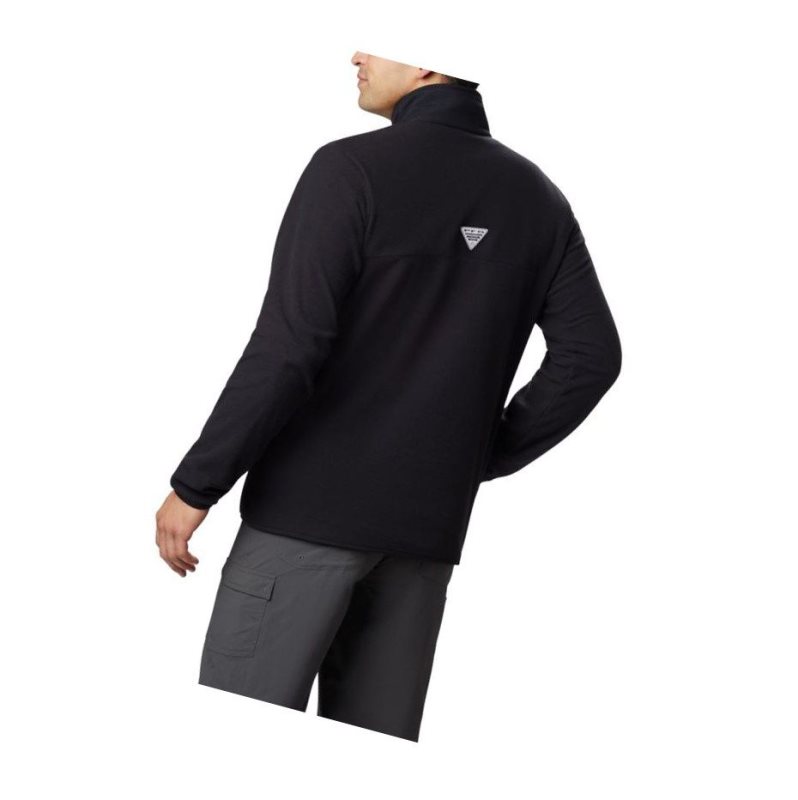 Pulower Columbia Harborside II Fleece Męskie Czarne | 27FJXQGMT