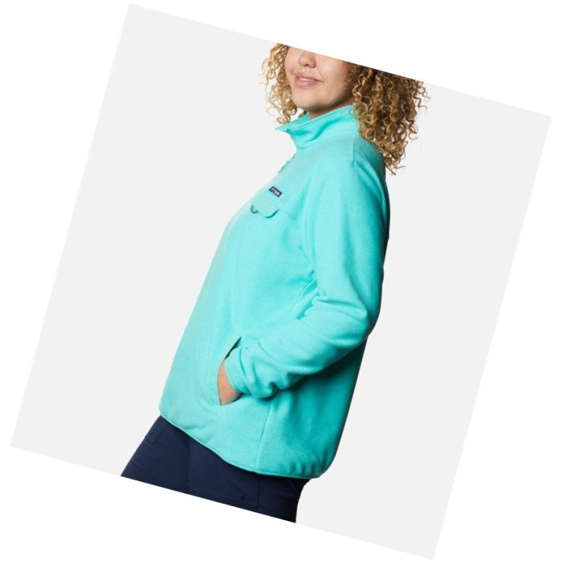 Pulower Columbia Harborside II Fleece Plus Size Damskie Niebieskie | 86JWDVLQZ