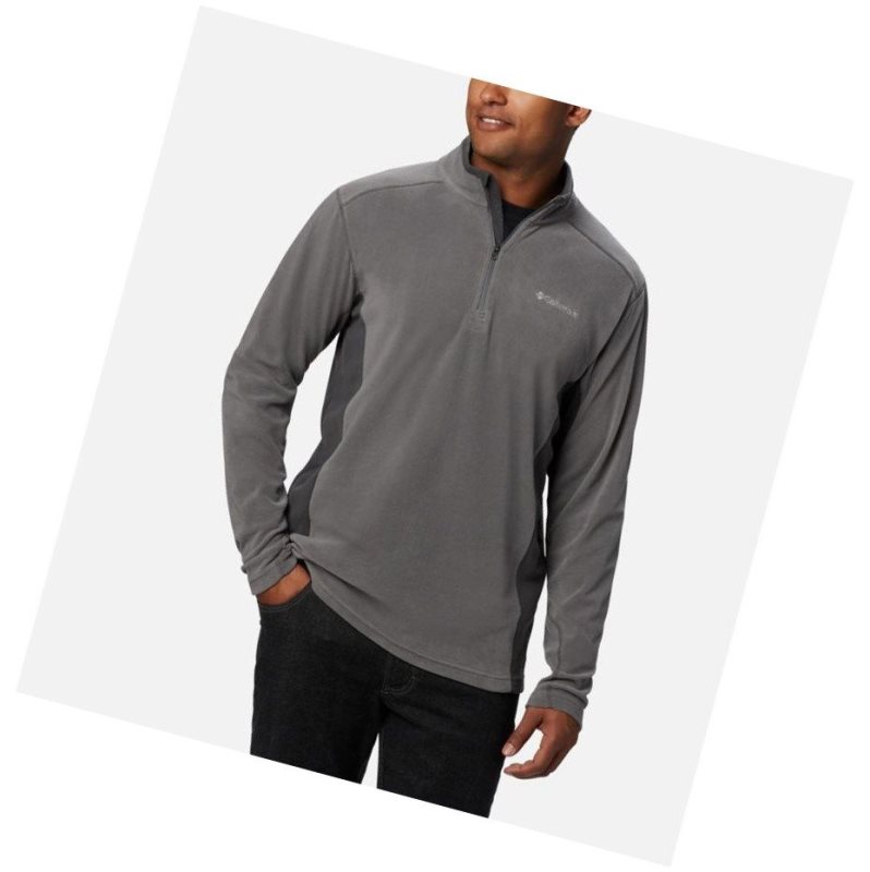 Pulower Columbia Klamath Range II Half Zip Fleece Męskie Szare | 81XGTAJVN