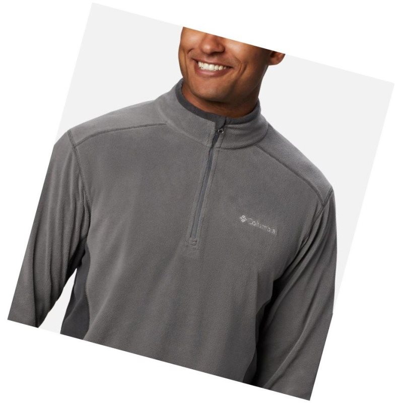 Pulower Columbia Klamath Range II Half Zip Fleece Tall Męskie Zielone | 27BUCSWIX