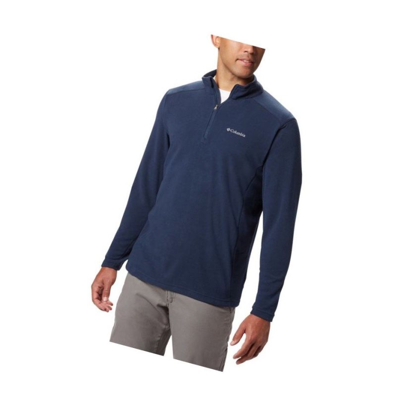 Pulower Columbia Klamath Range II Half Zip Fleece Tall Męskie Granatowe | 24SGHDOPM