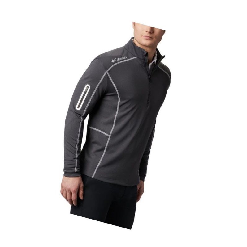 Pulower Columbia Omni-Wick Shotgun Quarter-Zip Męskie Szare | 37MQJTXLE