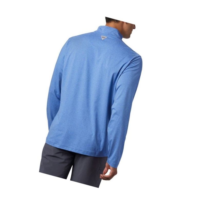 Pulower Columbia PFG Slack Tide 1/4 Zip Big Męskie Niebieskie | 56UOQHPEC