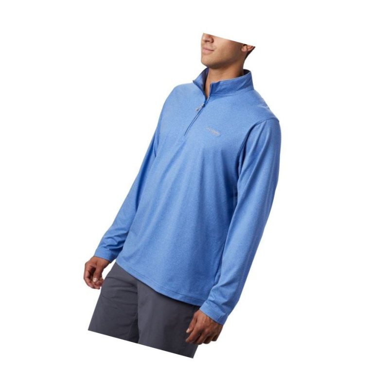 Pulower Columbia PFG Slack Tide 1/4 Zip Big Męskie Niebieskie | 56UOQHPEC