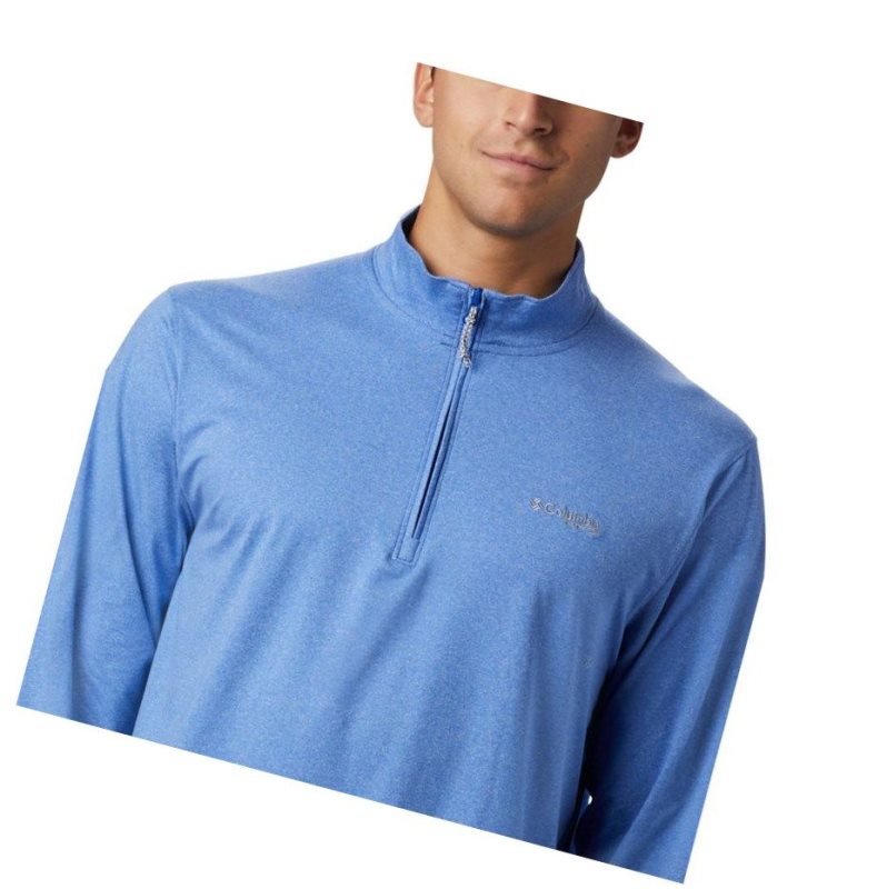 Pulower Columbia PFG Slack Tide 1/4 Zip Big Męskie Niebieskie | 56UOQHPEC