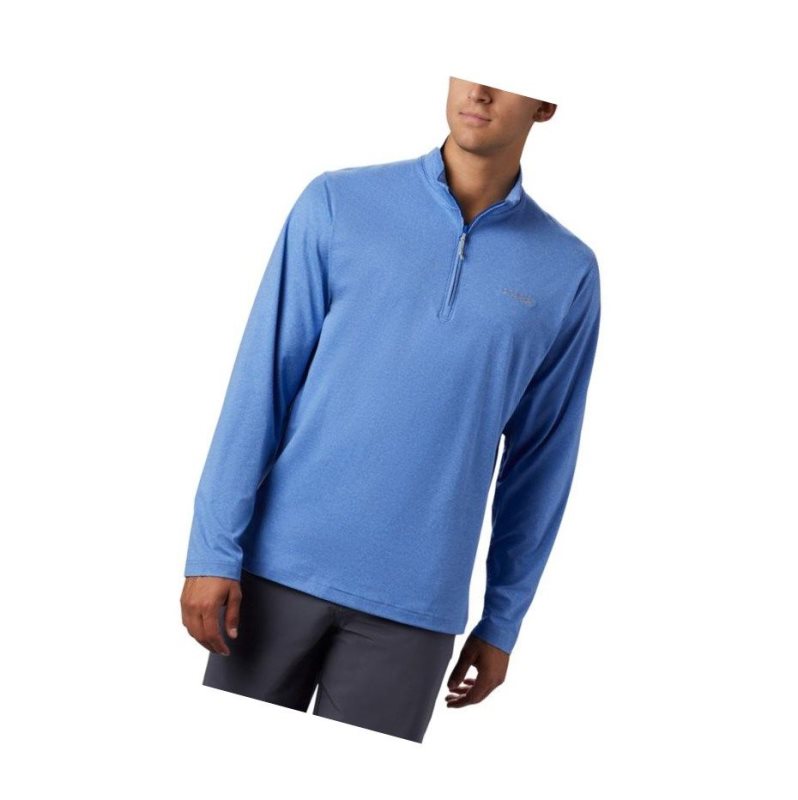 Pulower Columbia PFG Slack Tide 1/4 Zip Big Męskie Niebieskie | 56UOQHPEC