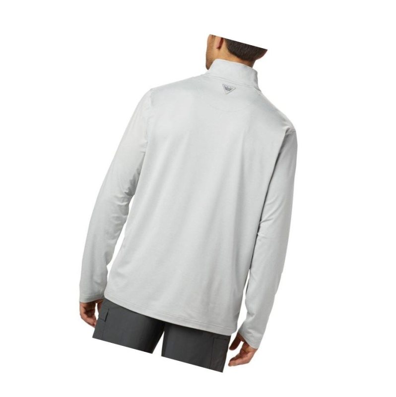 Pulower Columbia PFG Slack Tide 1/4 Zip Big Męskie Szare | 51ECIOTMQ