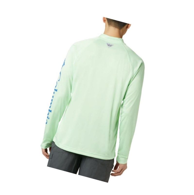 Pulower Columbia PFG Terminal Tackle 1/4 Zip Męskie Zielone | 41JNCXWQU