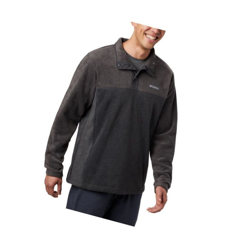 Pulower Columbia Steens Mountain Half Snap Fleece Big Męskie Szare | 80WYJSRDZ