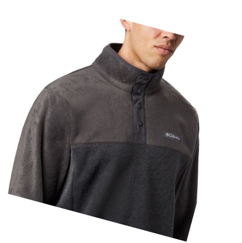 Pulower Columbia Steens Mountain Half Snap Fleece Męskie Szare | 01MVNUTKC