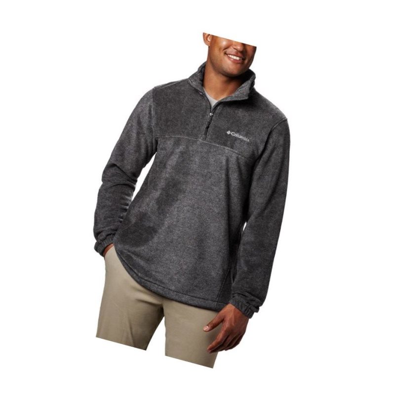 Pulower Columbia Steens Mountain Half Zip Fleece Męskie Szare | 93IBDTAYH