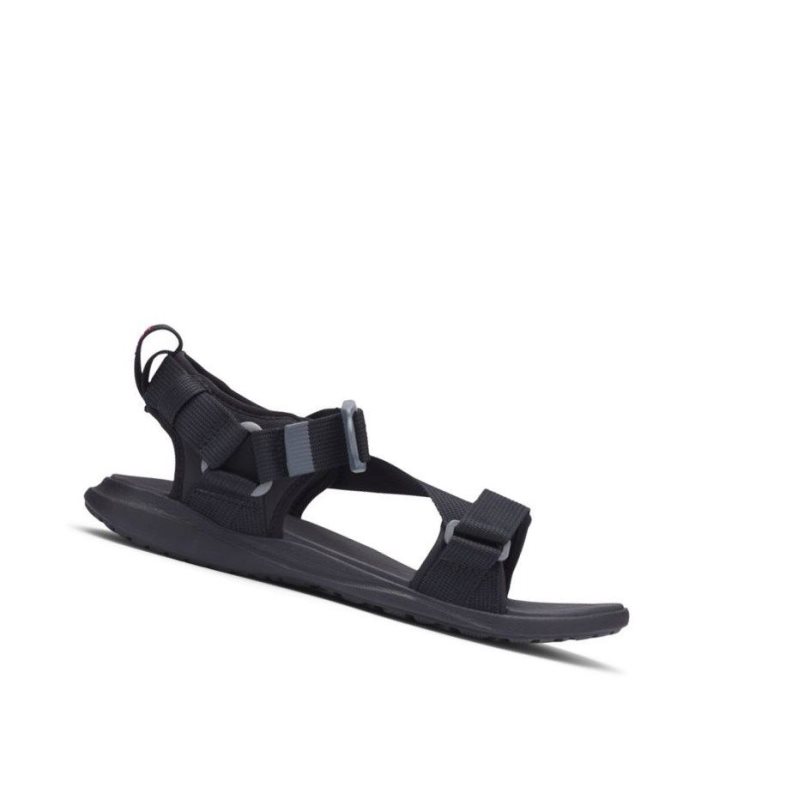 Sandały Columbia Sandal Męskie Czarne Czerwone | 03PIGQFJK