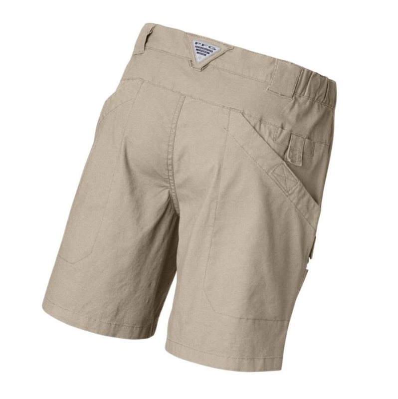 Spodenki Columbia PFG Half Moon III Męskie Khaki | 53PKNGXRB