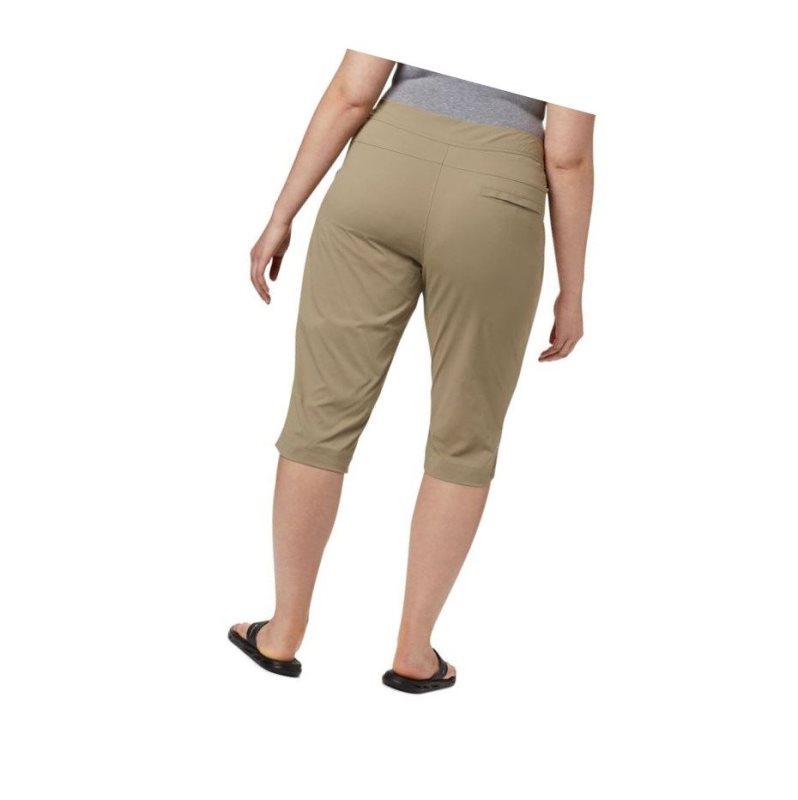 Spodnie Columbia Anytime Outdoor Capri Plus Sizes Damskie Brązowe | 10PWXJQIR