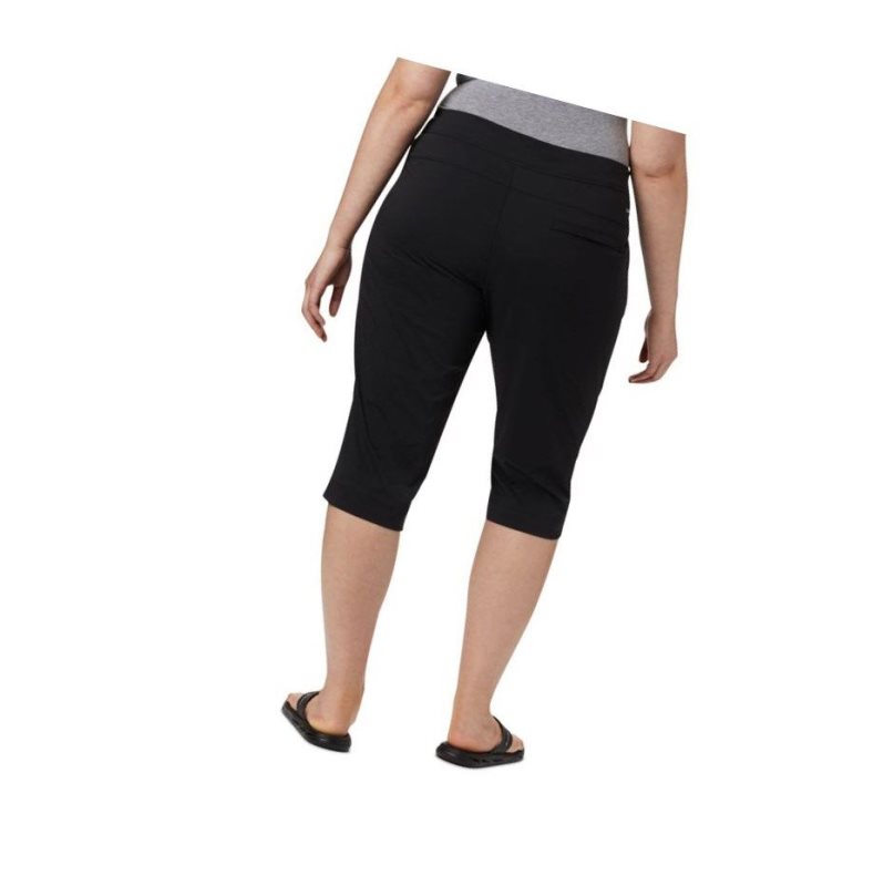 Spodnie Columbia Anytime Outdoor Capri Plus Sizes Damskie Czarne | 07PEHQLGW