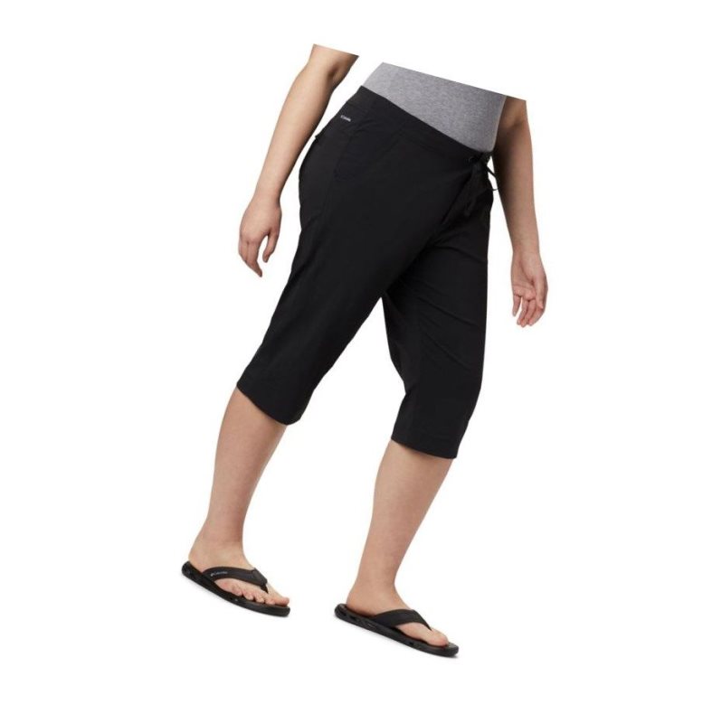 Spodnie Columbia Anytime Outdoor Capri Plus Sizes Damskie Czarne | 07PEHQLGW