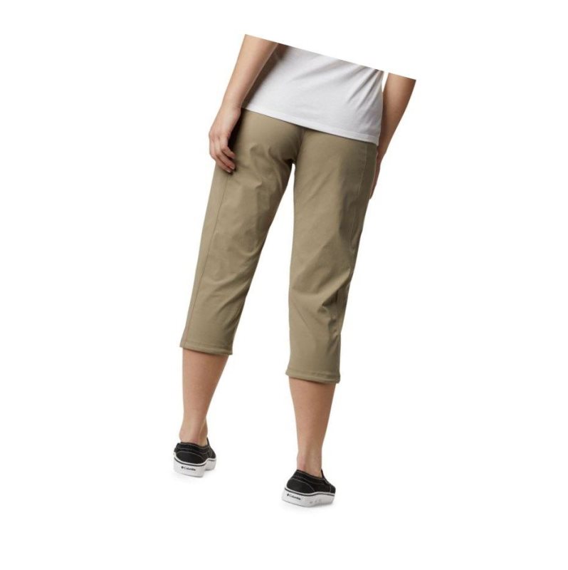 Spodnie Columbia Just Right II Capri Pant Damskie Brązowe | 04UYGLJQO