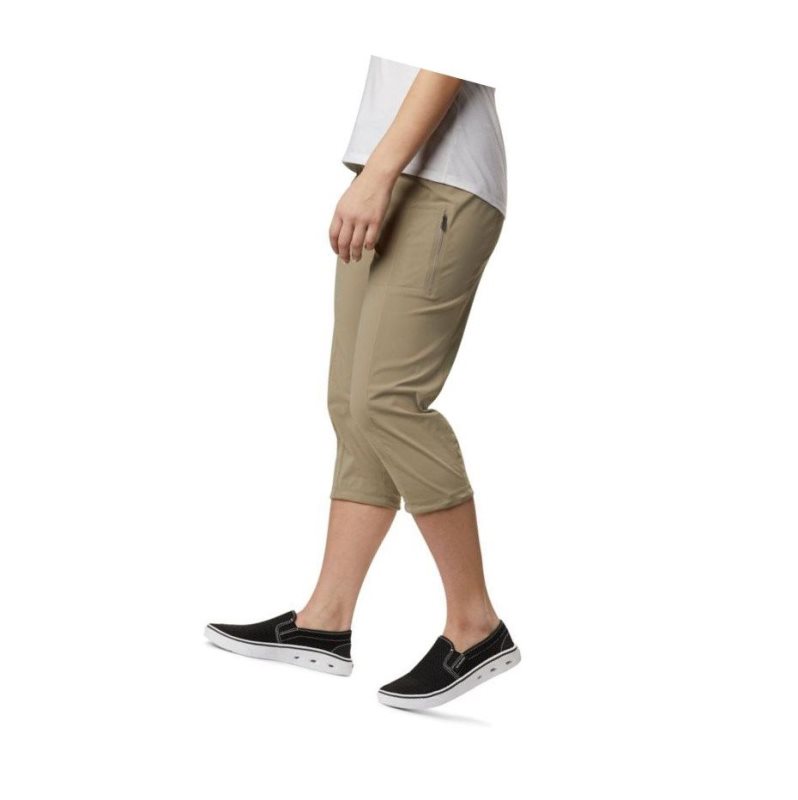 Spodnie Columbia Just Right II Capri Pant Damskie Brązowe | 04UYGLJQO