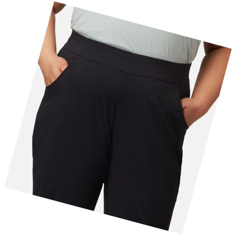 Spodnie Columbia Just Right Straight Leg Pant Plus Size Damskie Czarne | 91MIBXWQZ