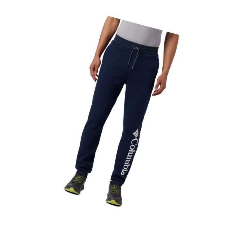 Spodnie Columbia Lodge Double Knit Jogger Męskie Granatowe | 64RWOHILY