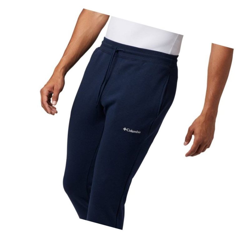 Spodnie Columbia Logo Fleece Jogger Męskie Granatowe | 06LOFJDCK