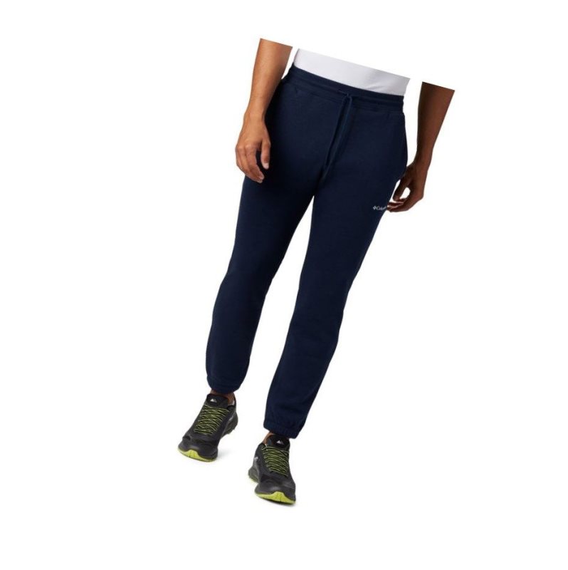 Spodnie Columbia Logo Fleece Jogger Męskie Granatowe | 06LOFJDCK