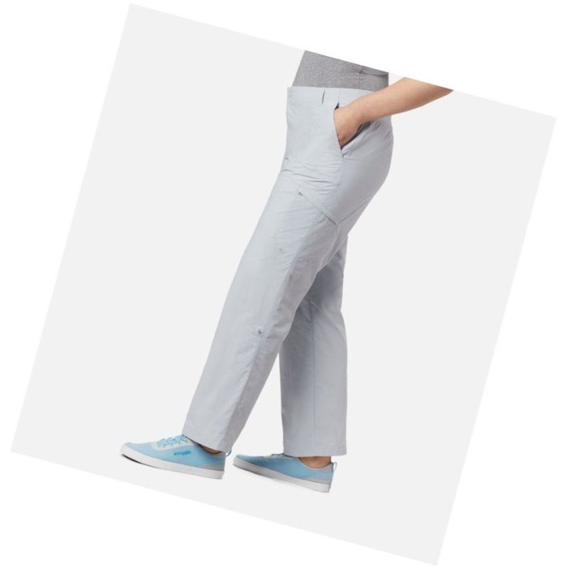 Spodnie Columbia PFG Aruba Roll Up Plus Size Damskie Szare | 95PHNLAGF