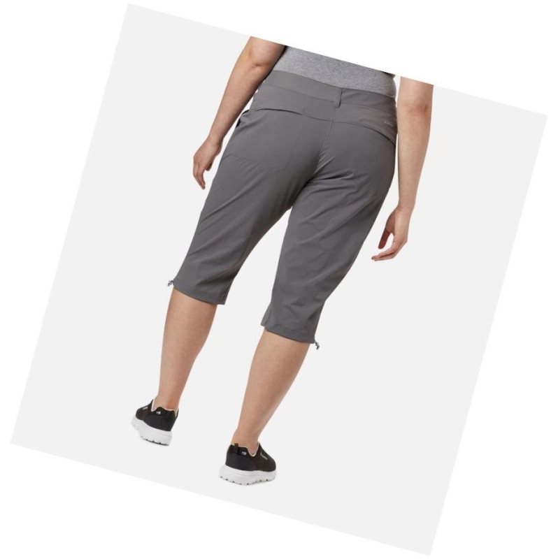 Spodnie Columbia Saturday Trail II Knee Pant Plus Sizes Damskie Szare | 97CMZRVFP