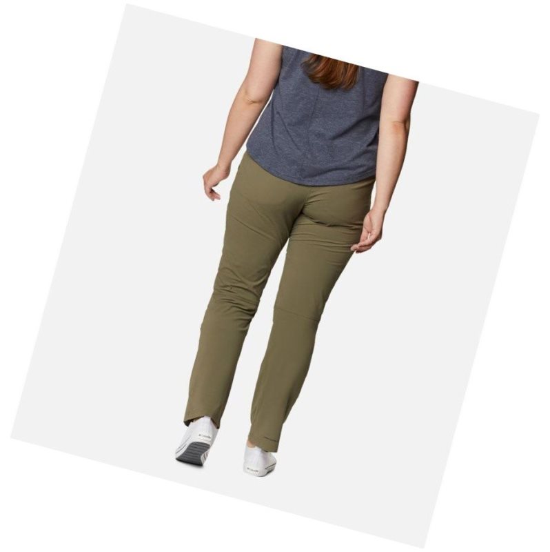 Spodnie Columbia Saturday Trail Stretch Plus Size Damskie Szare Zielone | 61MDRWABS