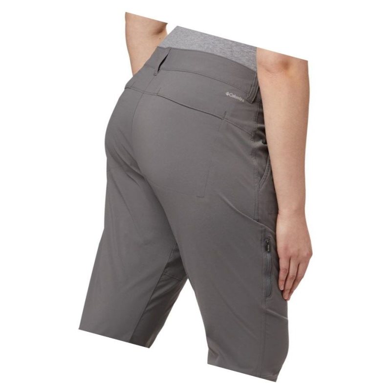 Spodnie Columbia Saturday Trail Stretch Plus Size Damskie Szare | 12TPZASNK